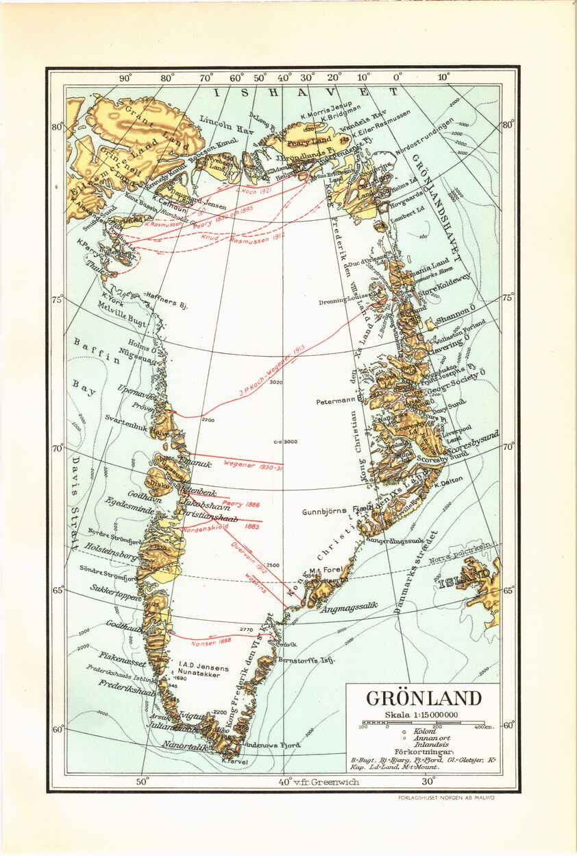 map from Nordisk familjebok