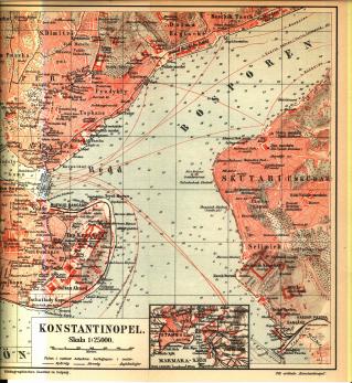 Konstantinopel, karta, högra delen